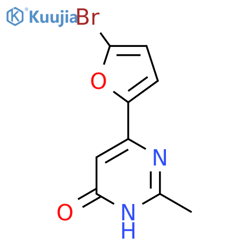 6-(5-Bromofuran-2-yl)-2-methylpyrimidin-4-ol structure