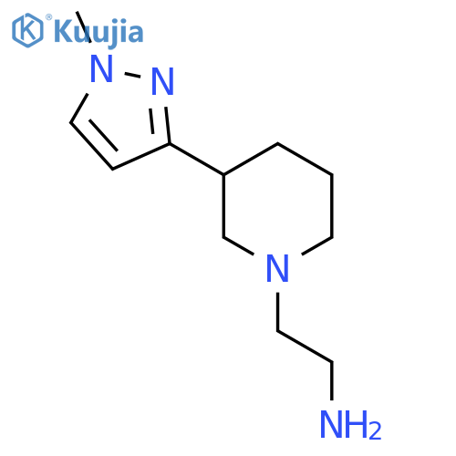 2-(3-(1-methyl-1H-pyrazol-3-yl)piperidin-1-yl)ethan-1-amine structure