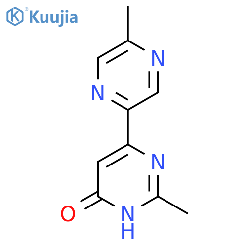 2-Methyl-6-(5-methylpyrazin-2-yl)pyrimidin-4-ol structure