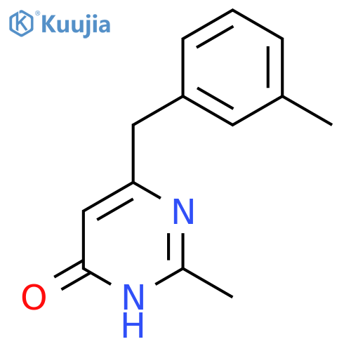2-Methyl-6-(3-methylbenzyl)pyrimidin-4-ol structure