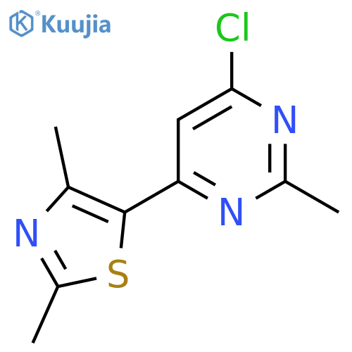 5-(6-Chloro-2-methylpyrimidin-4-yl)-2,4-dimethylthiazole structure