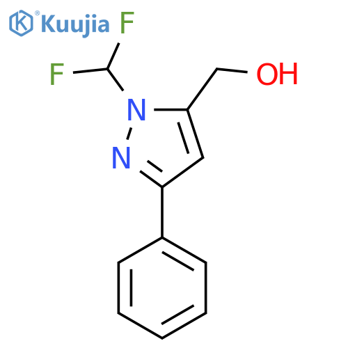 (1-(difluoromethyl)-3-phenyl-1H-pyrazol-5-yl)methanol structure