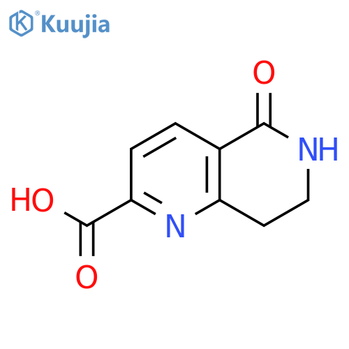 5-oxo-5,6,7,8-tetrahydro-1,6-naphthyridine-2-carboxylic acid structure