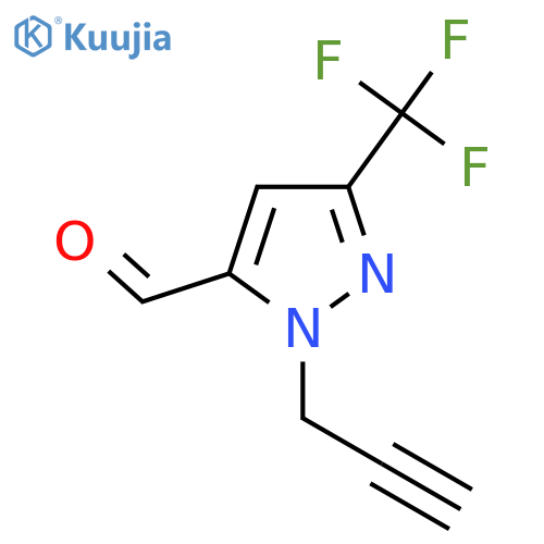 1-(Prop-2-yn-1-yl)-3-(trifluoromethyl)-1H-pyrazole-5-carbaldehyde structure