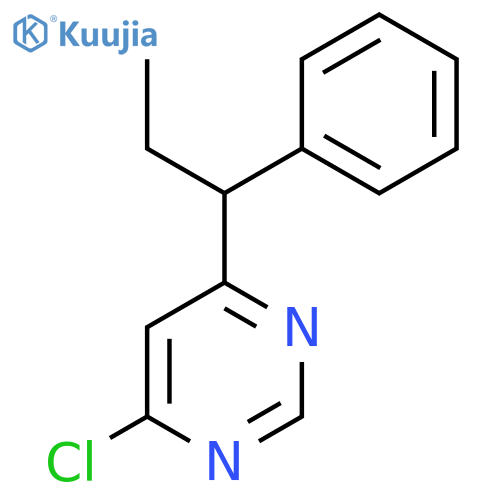 4-Chloro-6-(1-phenylpropyl)pyrimidine structure