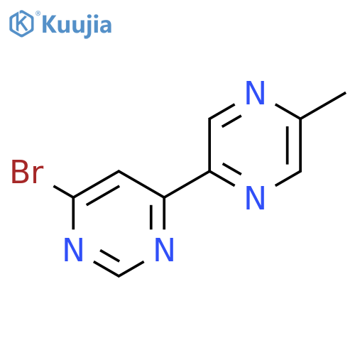 4-Bromo-6-(5-methylpyrazin-2-yl)pyrimidine structure