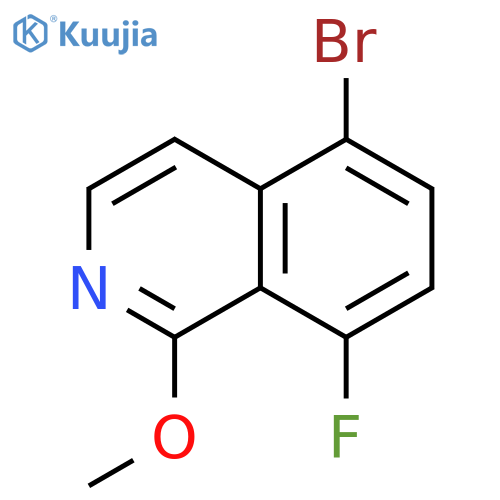 5-Bromo-8-fluoro-1-methoxyisoquinoline structure