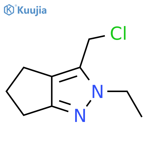 3-(Chloromethyl)-2-ethyl-2,4,5,6-tetrahydrocyclopenta[c]pyrazole structure