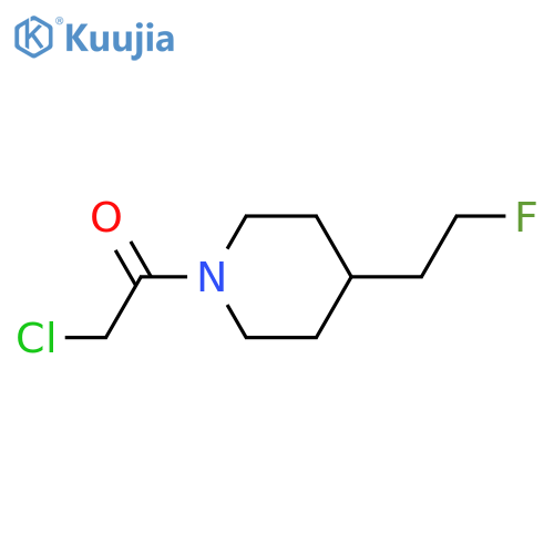 2-Chloro-1-(4-(2-fluoroethyl)piperidin-1-yl)ethan-1-one structure