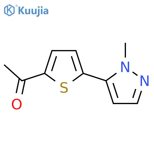 1-[5-(1-Methyl-1H-pyrazol-5-yl)thiophen-2-yl]ethan-1-one structure