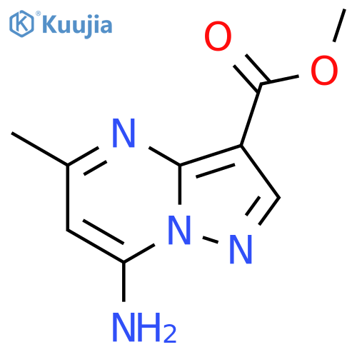 methyl 7-amino-5-methylpyrazolo1,5-apyrimidine-3-carboxylate structure
