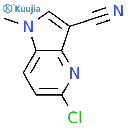 5-chloro-1-methyl-1H-pyrrolo[3,2-b]pyridine-3-carbonitrile structure