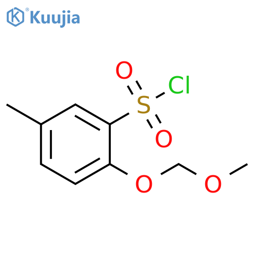 2-(methoxymethoxy)-5-methylbenzene-1-sulfonyl chloride structure