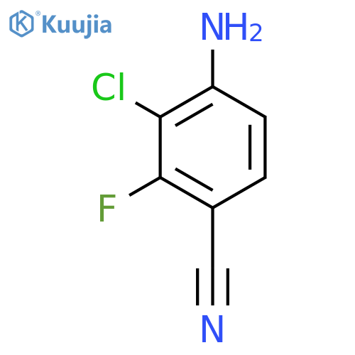 4-Amino-3-chloro-2-fluoroebenzonitrile structure
