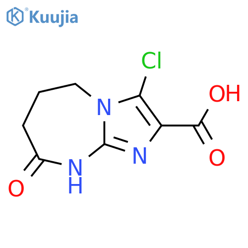 5H-Imidazo[1,2-a][1,3]diazepine-2-carboxylic acid, 3-chloro-6,7,8,9-tetrahydro-8-oxo- structure