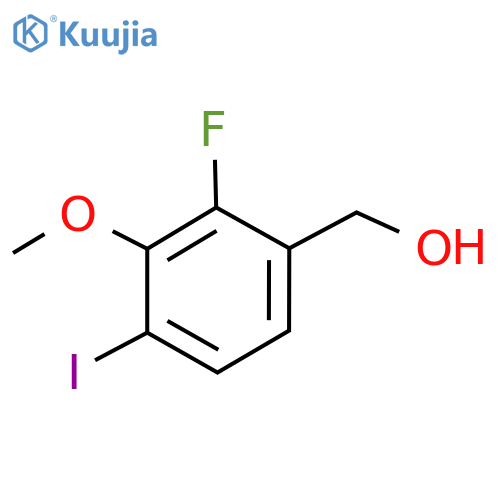 (2-Fluoro-4-iodo-3-methoxyphenyl)methanol structure