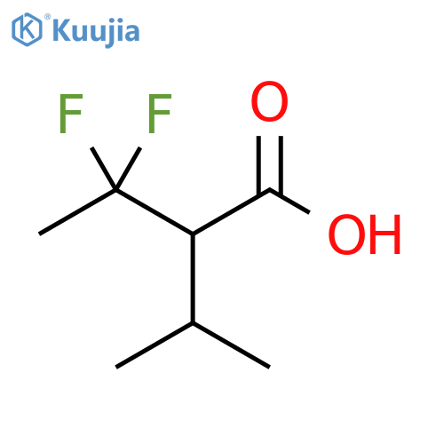 3,3-Difluoro-2-propan-2-ylbutanoic acid structure