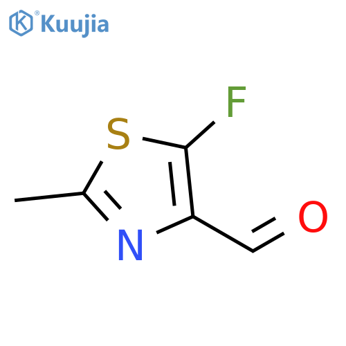5-fluoro-2-methyl-1,3-thiazole-4-carbaldehyde structure