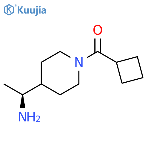 Methanone, [4-[(1S)-1-aminoethyl]-1-piperidinyl]cyclobutyl- structure