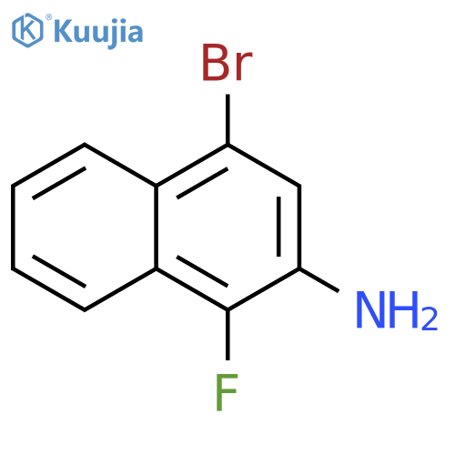 2-Naphthalenamine, 4-bromo-1-fluoro- structure