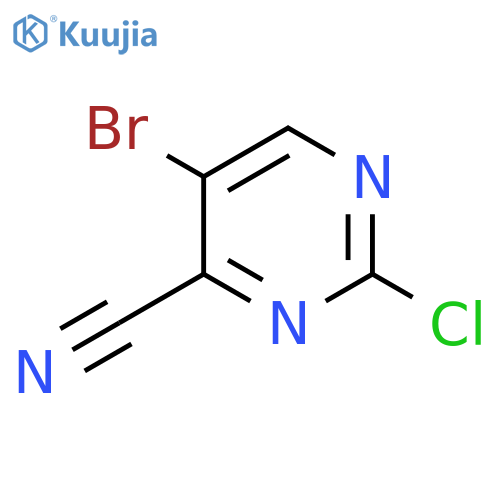 5-Bromo-2-chloropyrimidine-4-carbonitrile structure