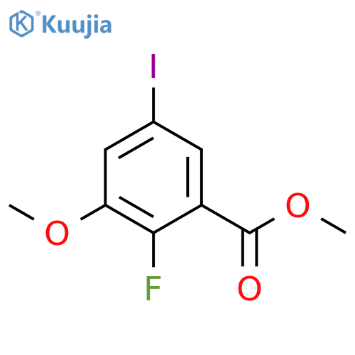 Methyl 2-fluoro-5-iodo-3-methoxybenzoate structure