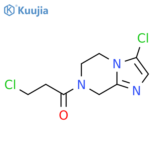3-chloro-1-(3-chloro-5,6-dihydroimidazo[1,2-a]pyrazin-7(8H)-yl)propan-1-one structure