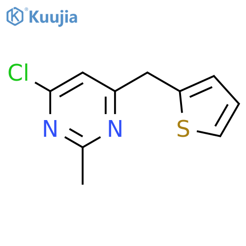 4-Chloro-2-methyl-6-(thiophen-2-ylmethyl)pyrimidine structure