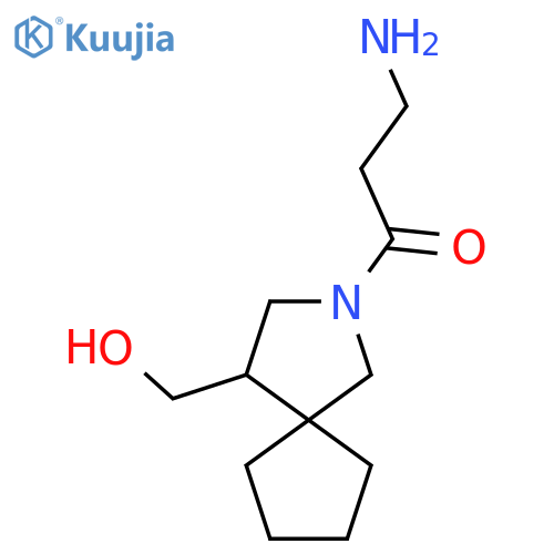 3-Amino-1-(4-(hydroxymethyl)-2-azaspiro[4.4]nonan-2-yl)propan-1-one structure