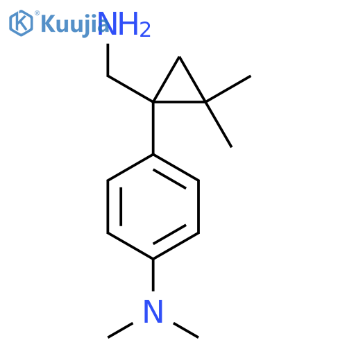 4-1-(aminomethyl)-2,2-dimethylcyclopropyl-N,N-dimethylaniline structure