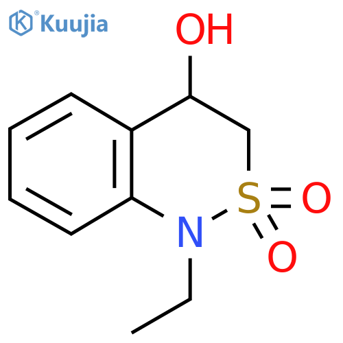 1-ethyl-4-hydroxy-3,4-dihydro-1H-benzo[c][1,2]thiazine 2,2-dioxide structure