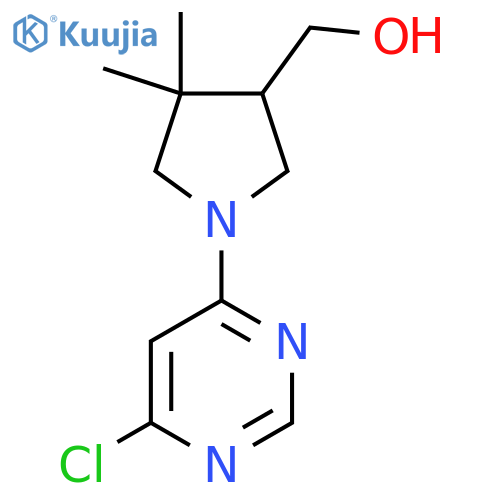 (1-(6-Chloropyrimidin-4-yl)-4,4-dimethylpyrrolidin-3-yl)methanol structure
