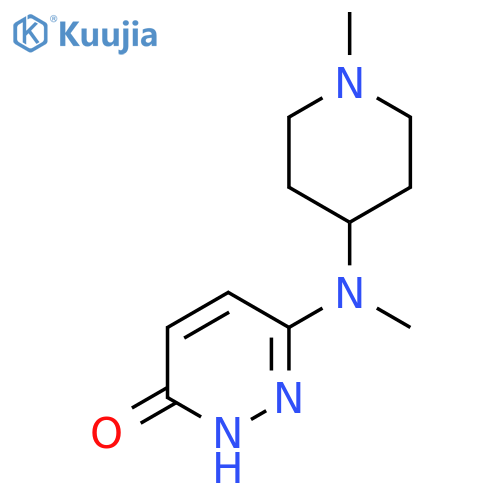 6-(Methyl(1-methylpiperidin-4-yl)amino)pyridazin-3-ol structure