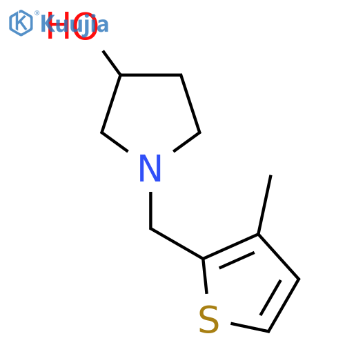 1-((3-Methylthiophen-2-yl)methyl)pyrrolidin-3-ol structure