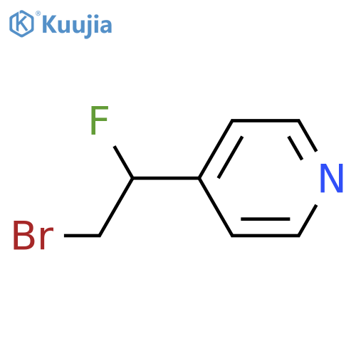 4-(2-Bromo-1-fluoroethyl)pyridine structure