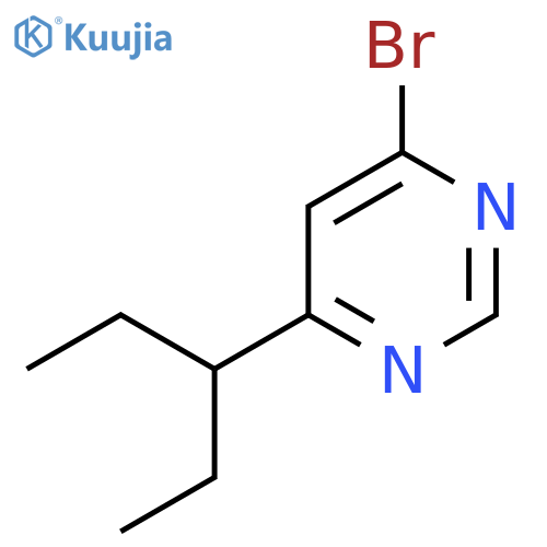 4-Bromo-6-(pentan-3-yl)pyrimidine structure