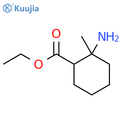 Ethyl 2-amino-2-methylcyclohexane-1-carboxylate structure