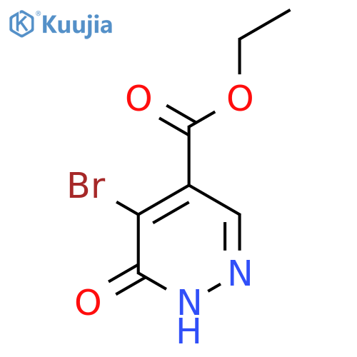 Ethyl 5-bromo-6-oxo-1H-pyridazine-4-carboxylate structure