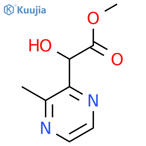 methyl 2-hydroxy-2-(3-methylpyrazin-2-yl)acetate structure