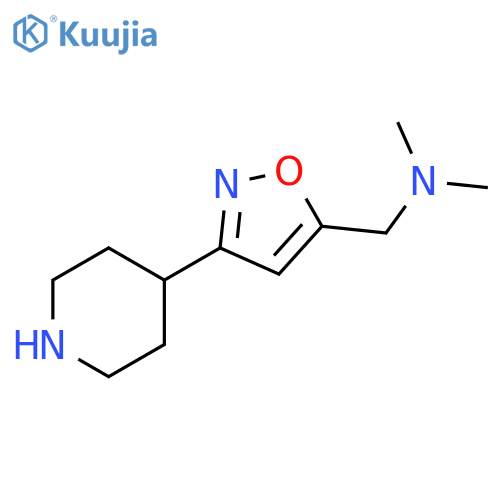 5-Isoxazolemethanamine, N,N-dimethyl-3-(4-piperidinyl)- structure