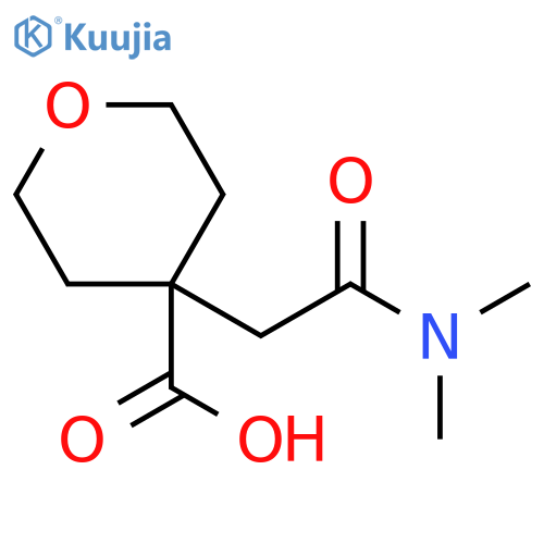 2H-Pyran-4-carboxylic acid, 4-[2-(dimethylamino)-2-oxoethyl]tetrahydro- structure