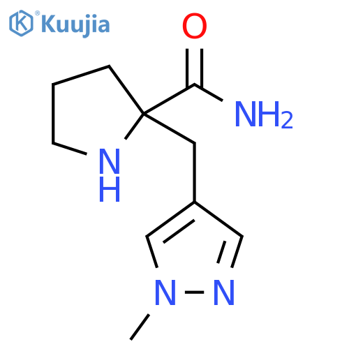 2-(1-methyl-1H-pyrazol-4-yl)methylpyrrolidine-2-carboxamide structure