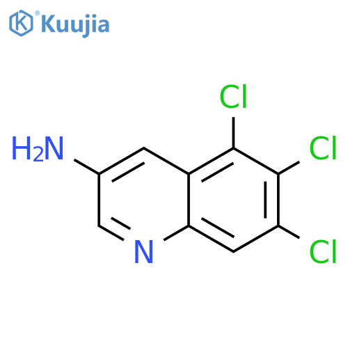 5,6,7-Trichloroquinolin-3-amine structure