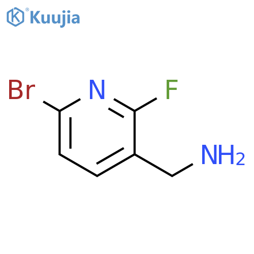 (6-bromo-2-fluoropyridin-3-yl)methanamine structure