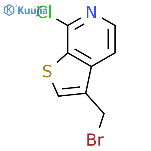 3-(BROMOMETHYL)-7-CHLOROTHIENO[2,3-C]PYRIDINE structure