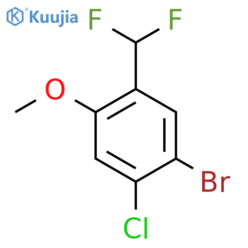 1-Bromo-2-chloro-5-(difluoromethyl)-4-methoxybenzene structure