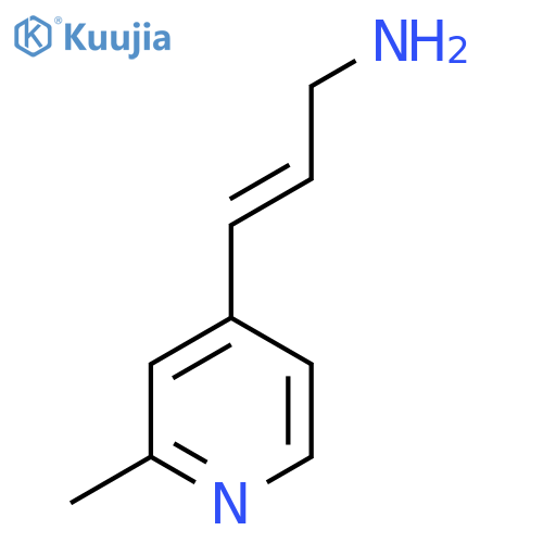 3-(2-methylpyridin-4-yl)prop-2-en-1-amine structure