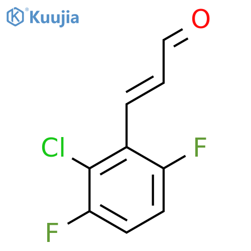 3-(2-chloro-3,6-difluorophenyl)prop-2-enal structure