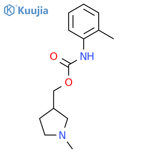 (1-methylpyrrolidin-3-yl)methyl (2-methylphenyl)carbamate structure