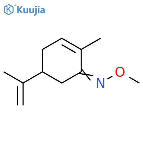 2-Cyclohexen-1-one, 2-methyl-5-(1-methylethenyl)-, O-methyloxime structure